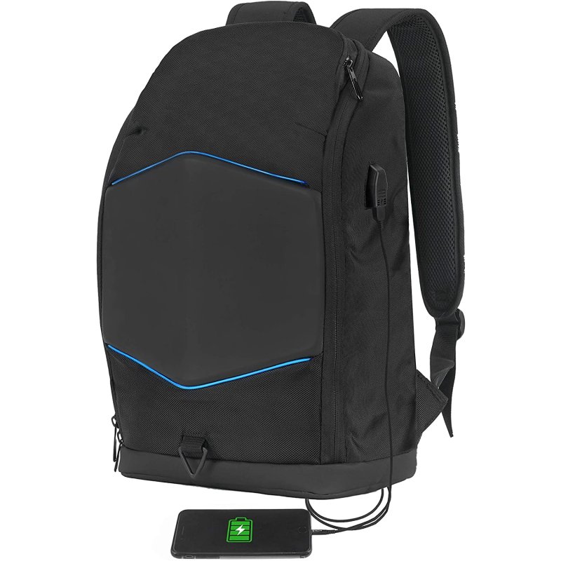 Tellur 15.6 Notebook Backpack Illuminated Strip, USB port, black