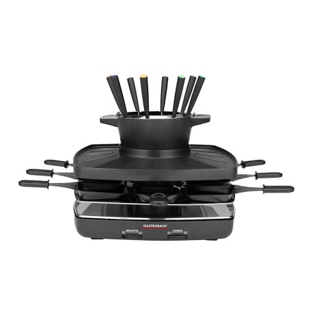 Gastroback Fondue Set Family And Friends raclette 8 personne(s) 1200 W Noir