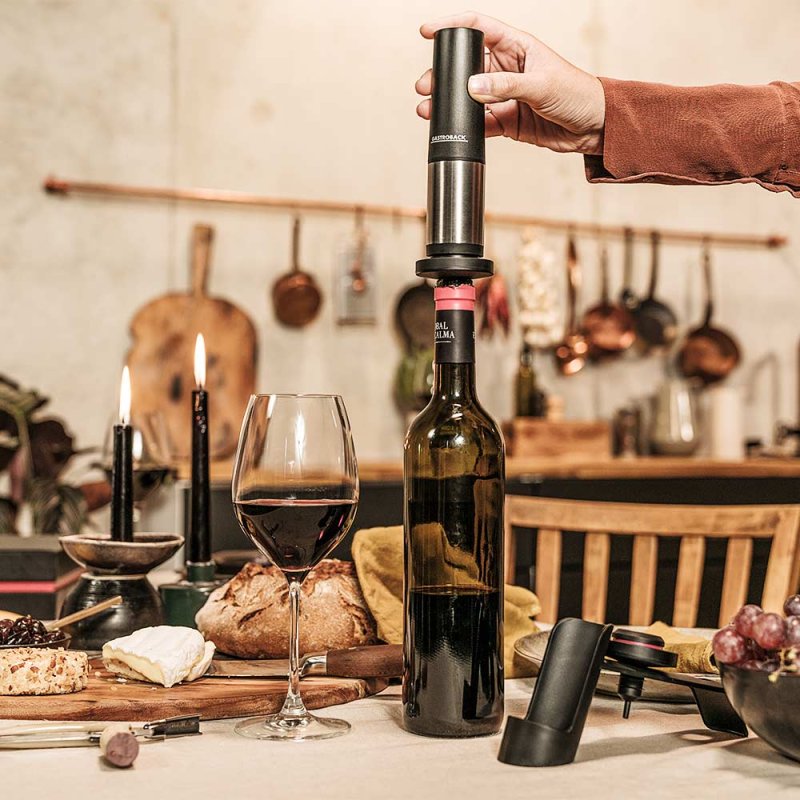 Gastroback Aroma bottle/decanter stopper Black, Stainless steel