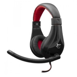 White Shark Serval Headset Wired Head-band Gaming Black, Red