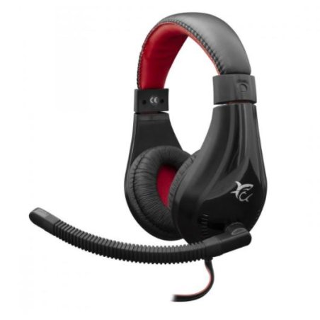 White Shark Serval Headset Wired Head-band Gaming Black, Red