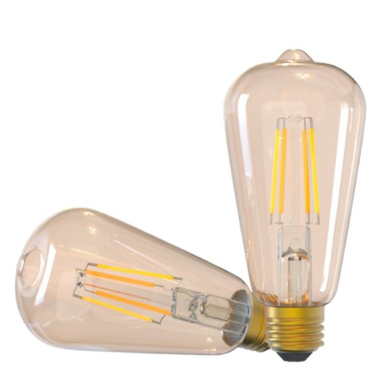 Tellur WiFi Filament Smart Bulb E27, amber, white/warm, dimmer