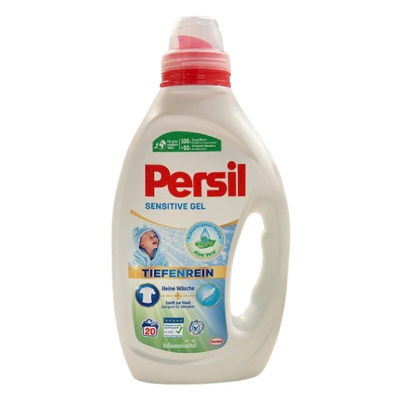 Persil Sensitive Deep Clean Gel Aloe Vera 900 Ml Bottle 20 Wash Loads