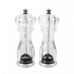 Salter 7606 CLXR seasoning grinder Salt & pepper grinder set Transparent