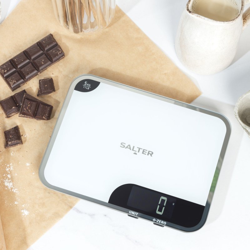Salter 1064 WHDR Mini-Max 5kg Digital Kitchen Scale - White