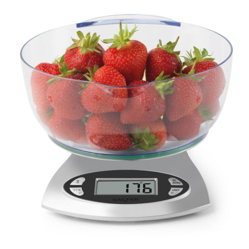 Salter 1069 SVDR 5KG Electronic Kitchen Scale - Silver