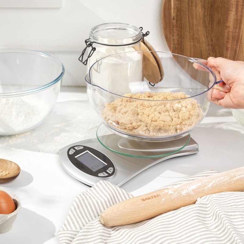 Salter 1069 SVDR 5KG Electronic Kitchen Scale - Silver