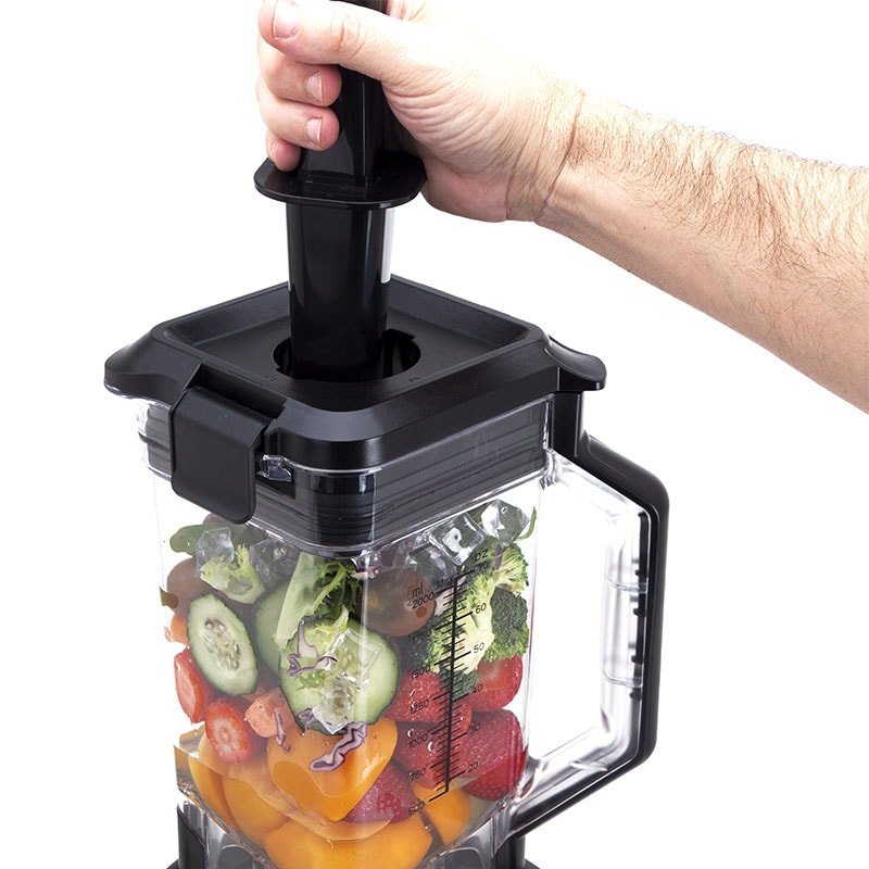 JATA BT1056 blender 2 L Mixeur de cuisine 2000 W Noir, Transparent