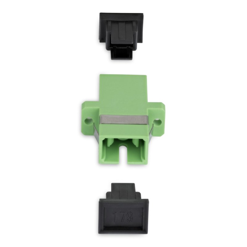 StarTech.com SC to SC Coupler 10 Pack, OS2 Single Mode SC Fiber Optic Coupler with Flange, SC/APC Simplex Adapter