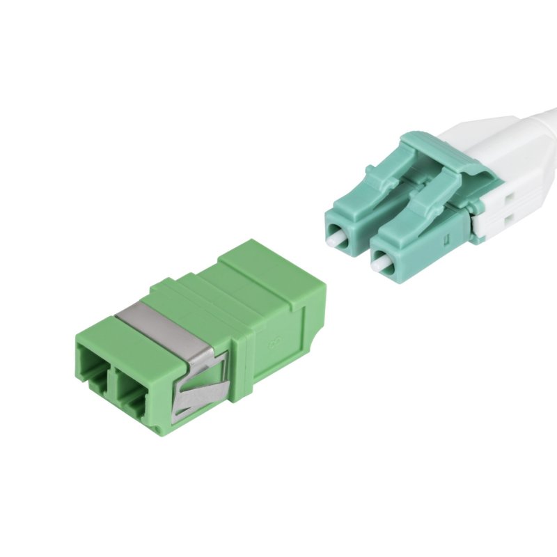 StarTech.com LC to LC Coupler 10 Pack, OS2 Single Mode SC Footprint LC Fiber Optic Coupler without Flange, LC/APC
