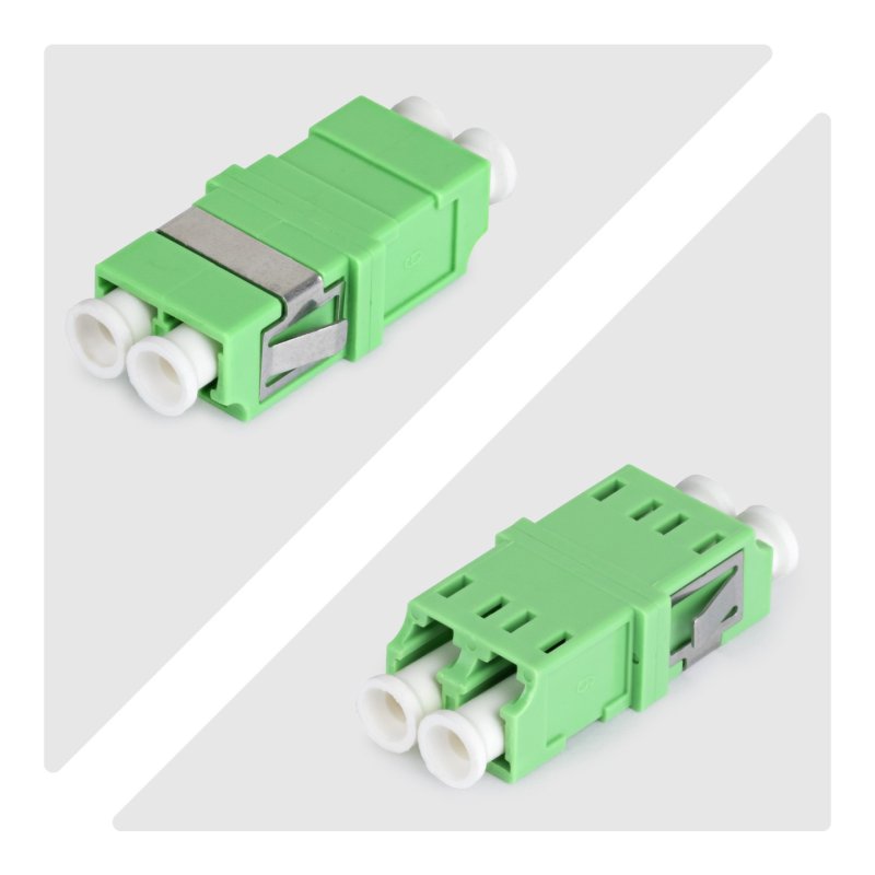 StarTech.com LC to LC Coupler 10 Pack, OS2 Single Mode SC Footprint LC Fiber Optic Coupler without Flange, LC/APC