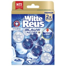 Witte Reus Toilet Block Blue Active Hygiene 2 Pieces