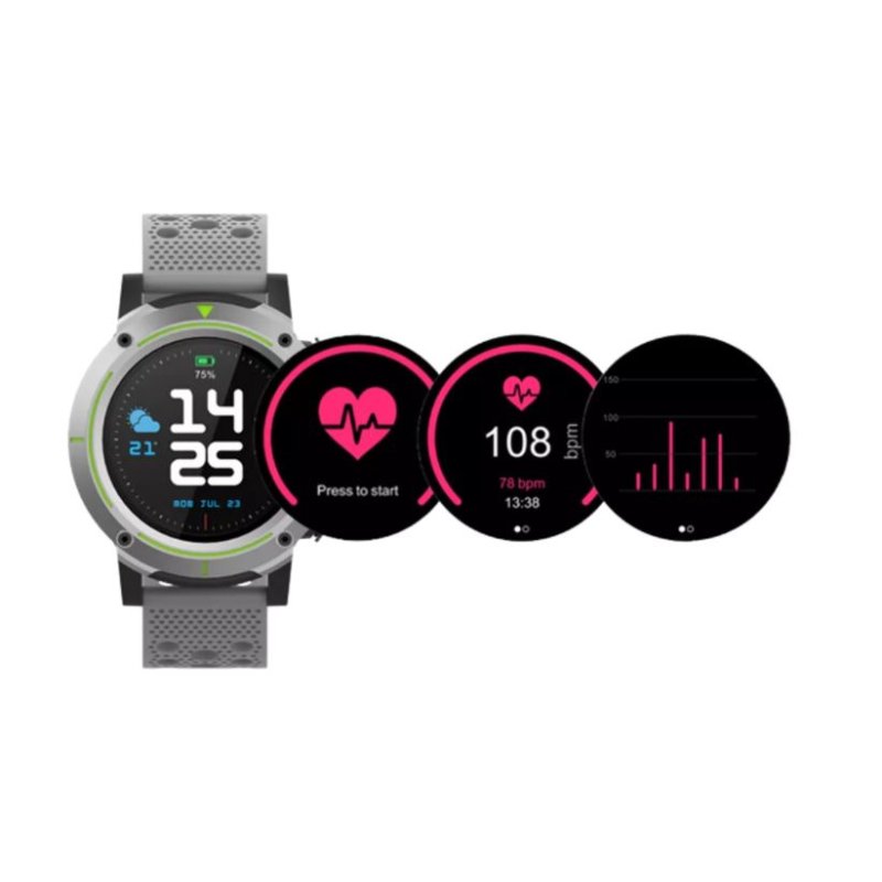 Denver SW-510GREY smartwatch / sport watch 3.3 cm (1.3") Touchscreen Grey GPS (satellite)