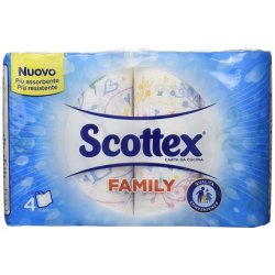 Kitchen Towel Holder - Paper - Quality Scottex In Comfort Format, 4 Rolls