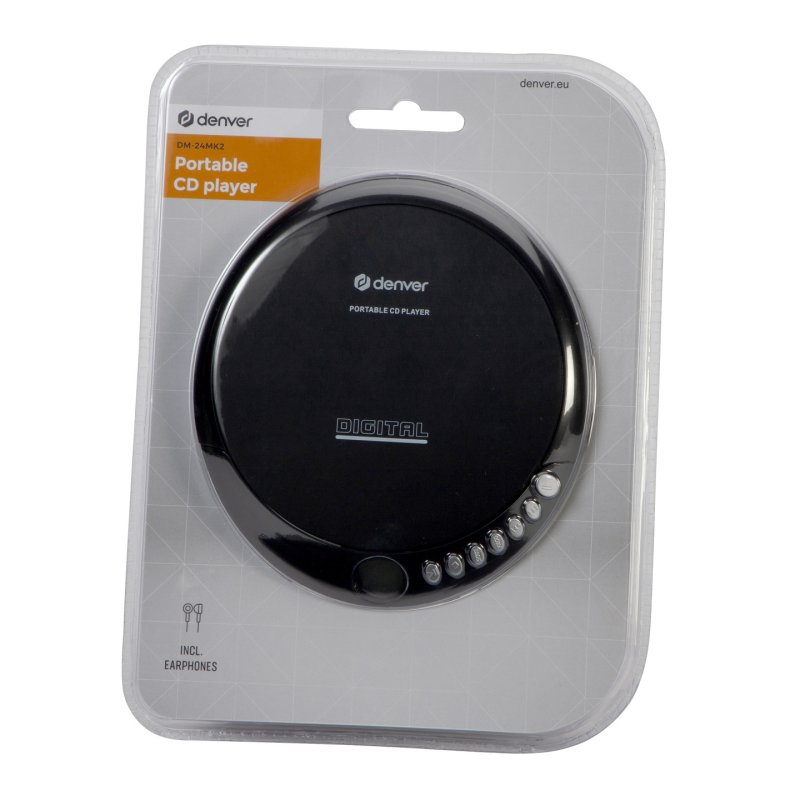 Denver DM-24MK2 Lecteur CD portable Noir, Gris