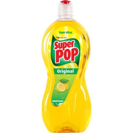 Super Pop Original Concentrated Hand Washing Detergent For Dishes Lemon 700 Ml