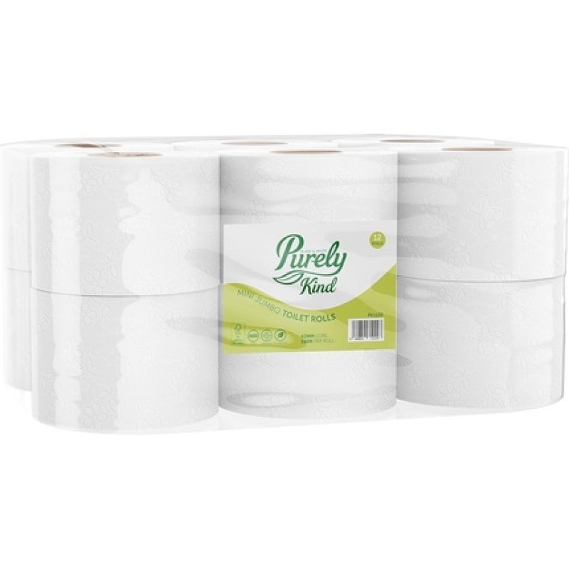 Blake & White 2 Ply Mini Jumbo Toilet Rolls 62mm