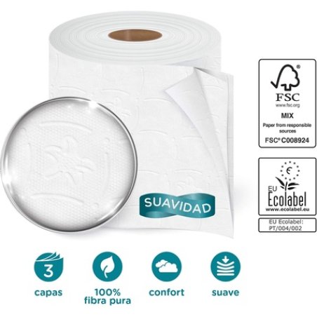 Amoos 3-Ply Softness Toilet Paper 18 Rolls 2410g