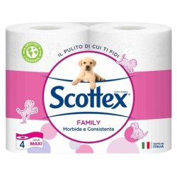 Scottex Toilet Paper Family Maxi X 4 Soft And Strong Toilet Paper For Family Use