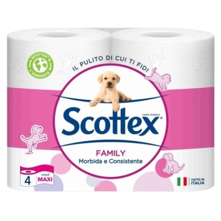 Scottex Toilet Paper Family Maxi X 4 Soft And Strong Toilet Paper For Family Use