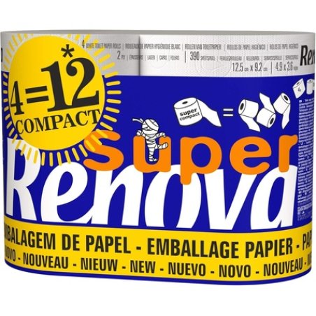 Renova Super Triple Toilet Paper 4 Rolls Equivalent to 12 Standard