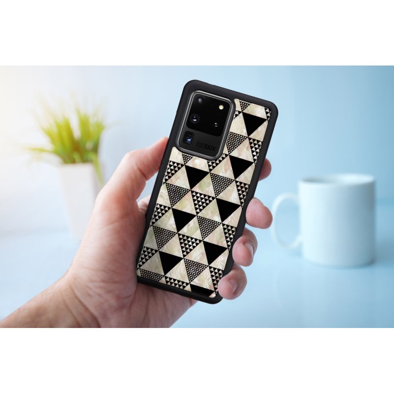 iKins case for Samsung Galaxy S20 Ultra pyramid black