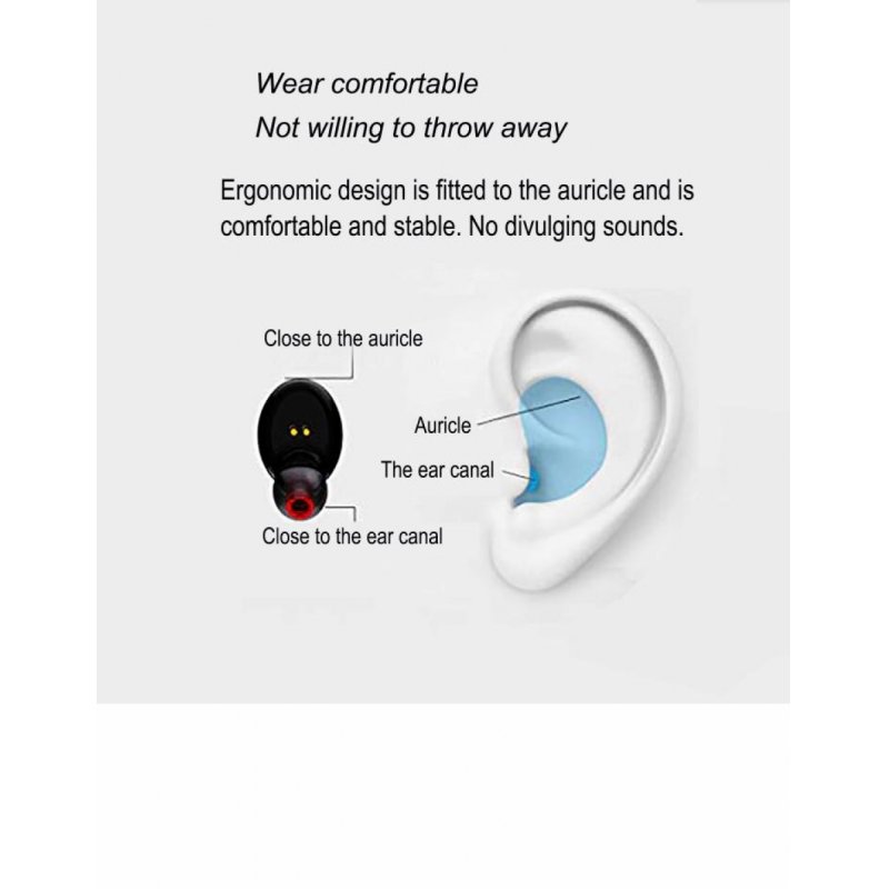 V.Silencer Ture Wireless Earbuds Black/Red