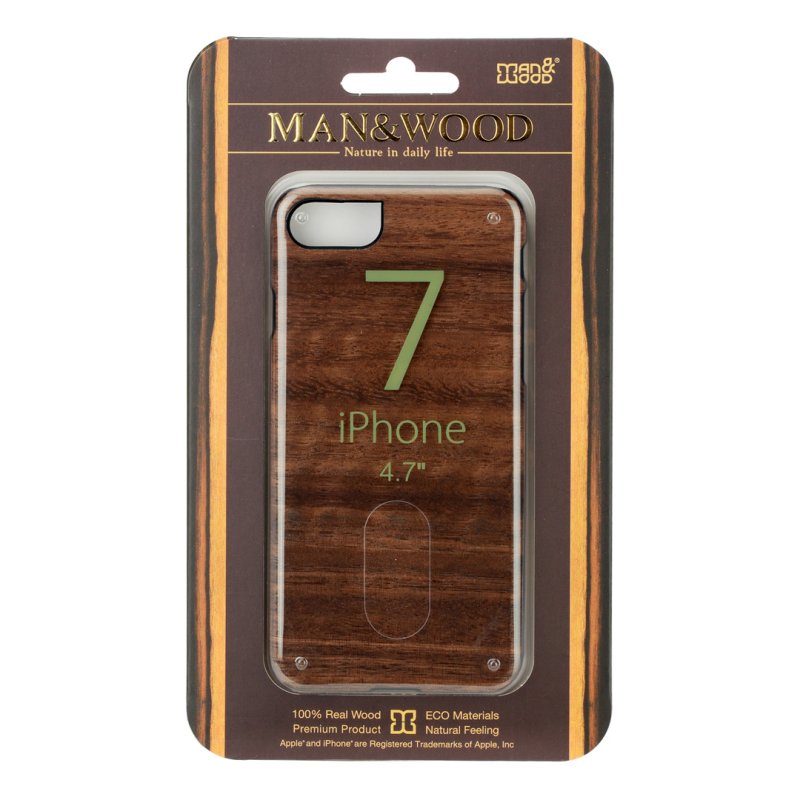 Man&Wood M7010B coque de protection pour téléphones portables 11,9 cm (4.7") Housse Bois