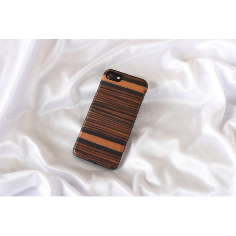 Man&Wood Ebony/BL coque de protection pour téléphones portables 11,9 cm (4.7") Housse Noir, Marron