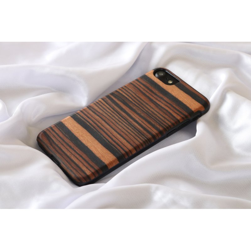 Man&Wood Ebony/BL coque de protection pour téléphones portables 11,9 cm (4.7") Housse Noir, Marron