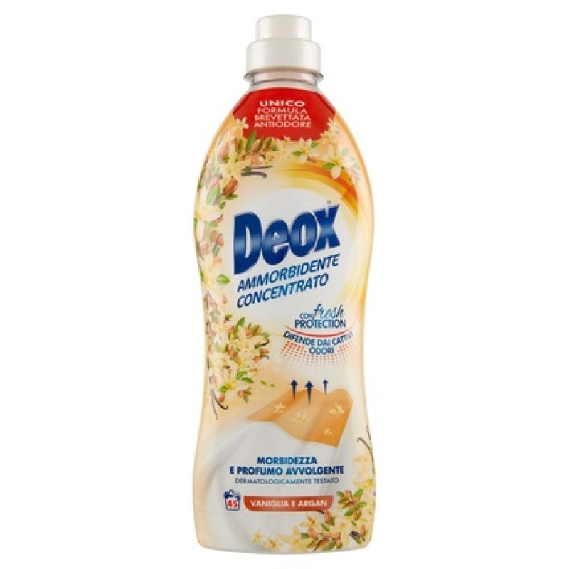 Deox Softener Concentrate For Washing Machine Vanilla And Argan 45 Wash Loads 900ml