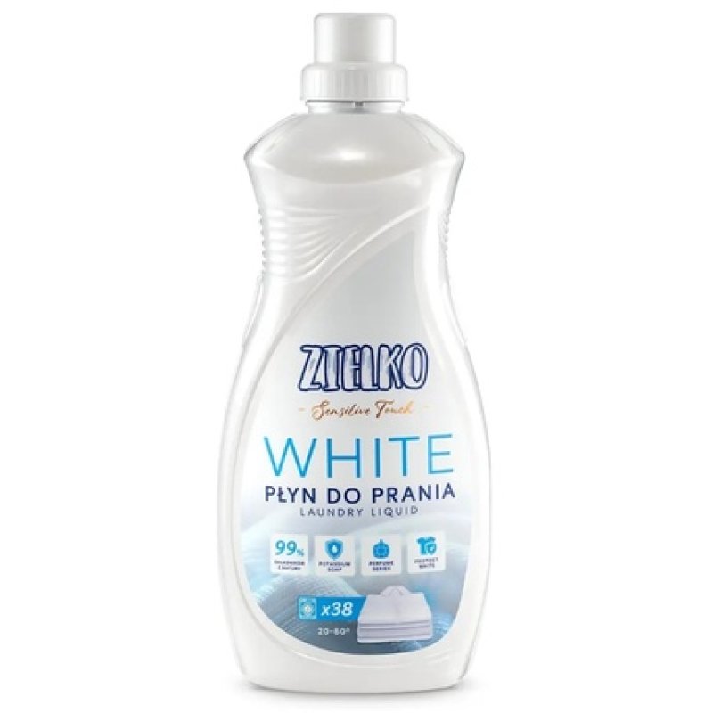 Zielko Sensitive Touch Liquid Laundry Detergent For White Fabrics, 1.52 Liters