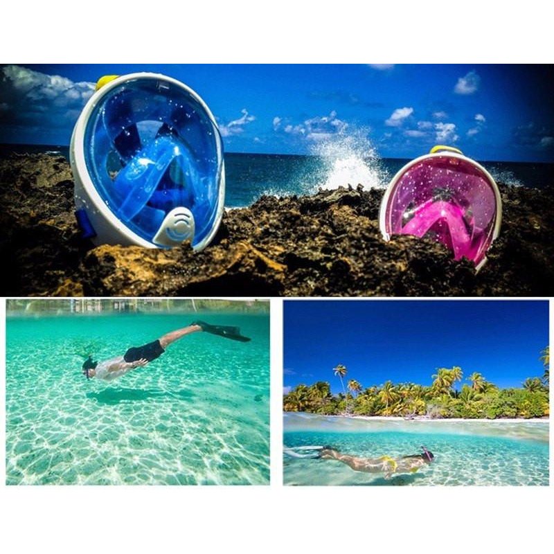 Free Breath Snorkeling Mask M2068G L/XL pink