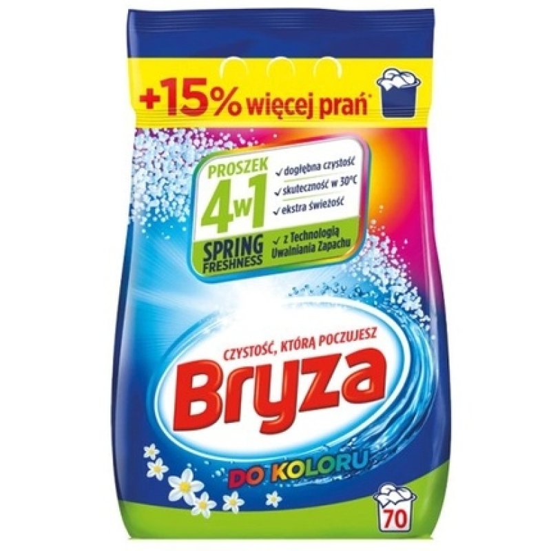 Bryza 4w1 SPRING FRESHNESS Washing Powder for colored Fabrics 4 55 kg