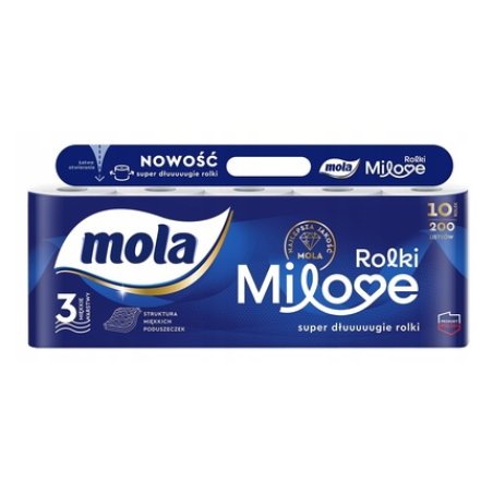 Mola Milove Toilet Paper 3ply 10 Rolls