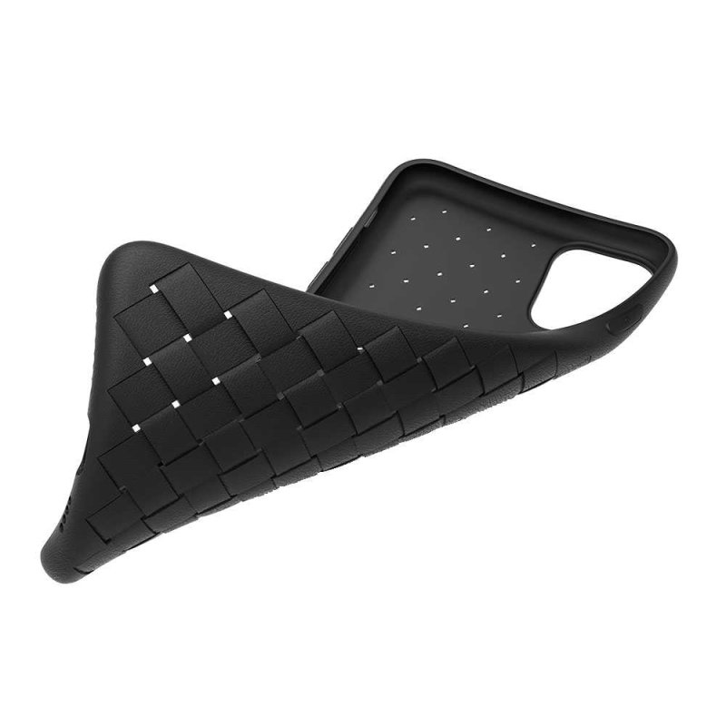 Devia Woven Pattern Design mobile phone case 14.7 cm (5.8") Cover Black