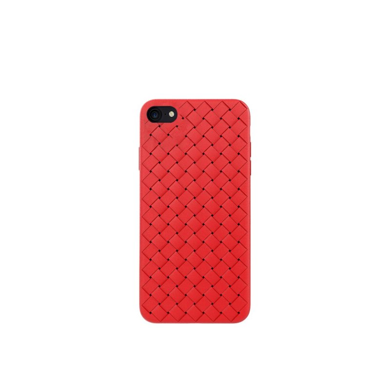 Devia Woven Pattern Design Soft Case iPhone SE2 red