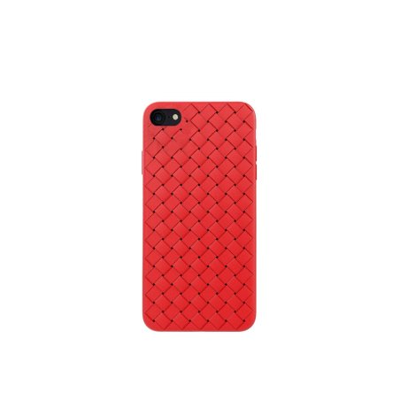 Devia Woven Pattern Design Soft Case iPhone SE2 red