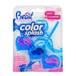 Dramers Brait Hygiene & Fresh Twophase Toilet Block Color Splash For Wc Sweet Flowers 45g