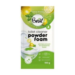 Dramers Brait Wulkan Foaming Toilet Cleaning Powder Lemon & Basil 100 G