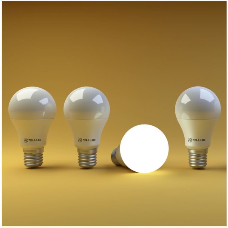 Tellur WiFi Smart Bulb E27, 10W white/warm, dimmer