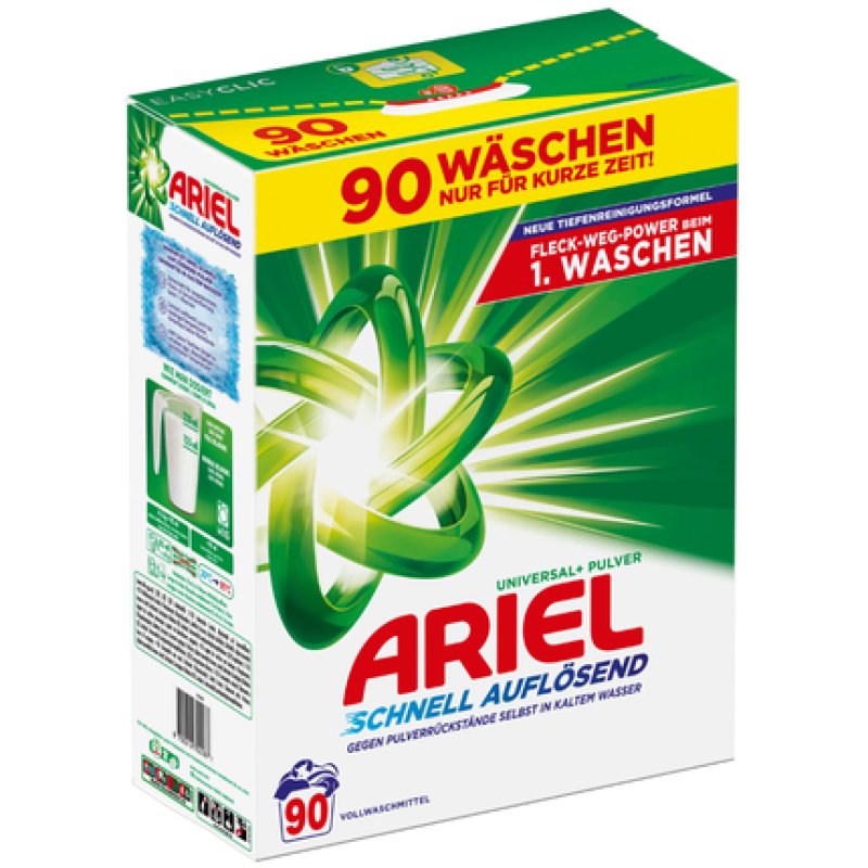 Ariel Universal Powder Detergent 495 Kg 90 Wash Loads