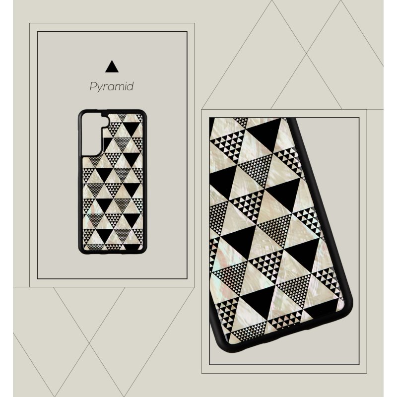 iKins case for Samsung Galaxy S21+ pyramid black