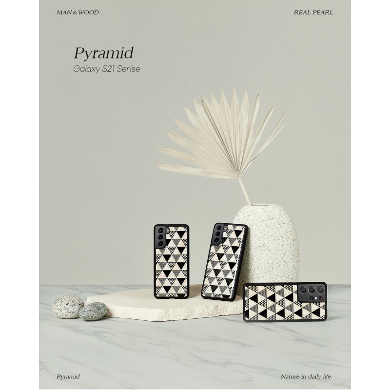 iKins case for Samsung Galaxy S21+ pyramid black