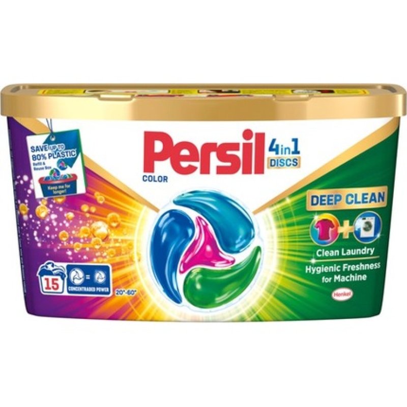 Persil Laundry Capsules Discs Colored Wash 15 Pieces