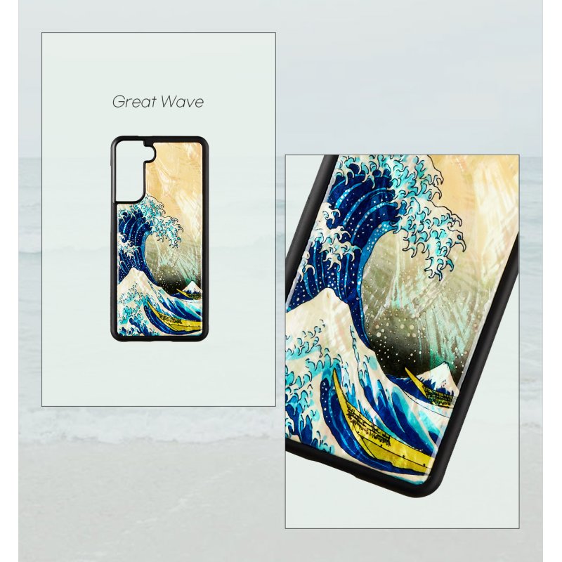 iKins case for Samsung Galaxy S21 great wave off