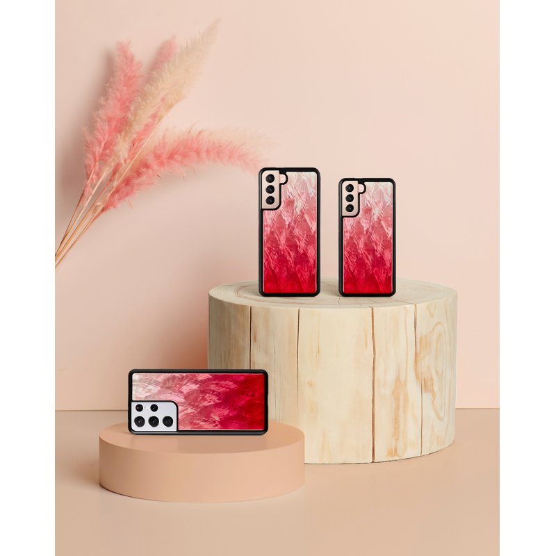 iKins case for Samsung Galaxy S21+ pink lake black