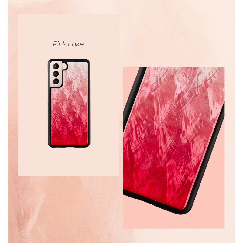 iKins case for Samsung Galaxy S21 Ultra pink lake black