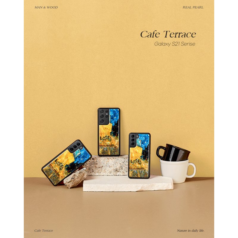 iKins case for Samsung Galaxy S21+ cafe terrace black