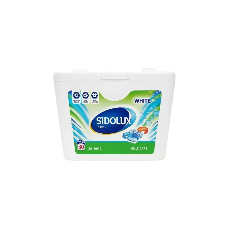 Sidolux Multicaps Laundry Capsules 30 Pcs White